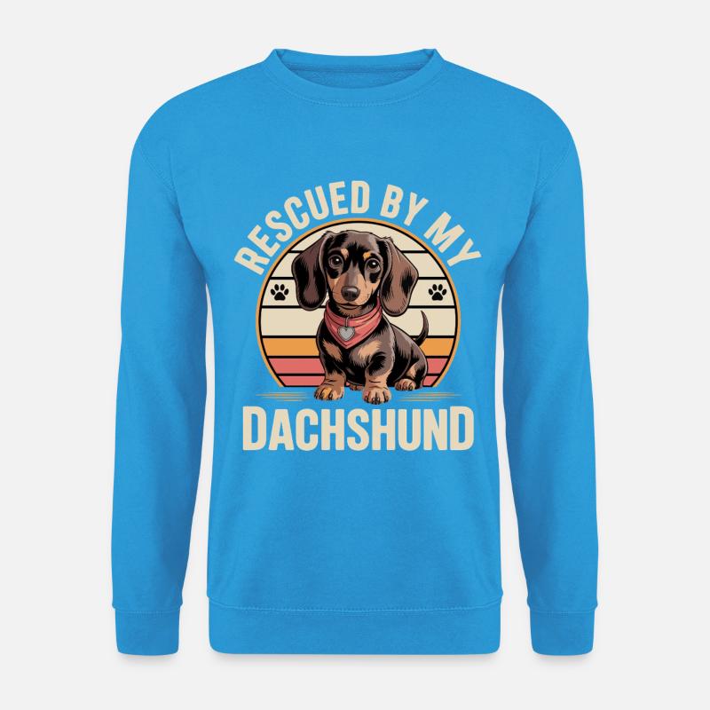 Dackel Retro - Unisex Pullover - Meeresblau