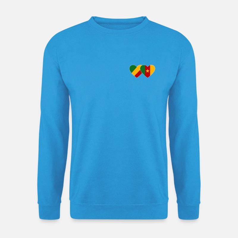 Congo Cameroon Flag - Unisex Sweatshirt - sea blue