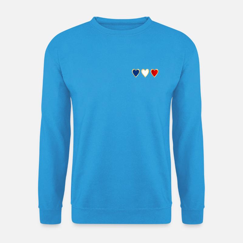 Frankreich-Flagge - Unisex Pullover - Meeresblau