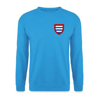 Coat of arms of the Goële - Unisex Sweatshirt - sea blue - Front - Alina (178cm) & Michal (187cm)