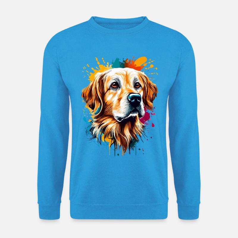 Golden Retriever Hunderasse - Golden Retriever - Unisex Pullover - Meeresblau