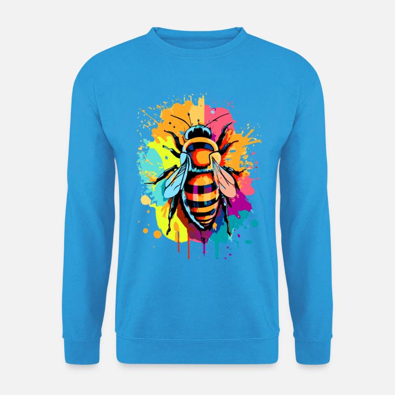 Biene Farbenfroh - Bienen & Bienchen - Honigbiene - Unisex Pullover - Meeresblau