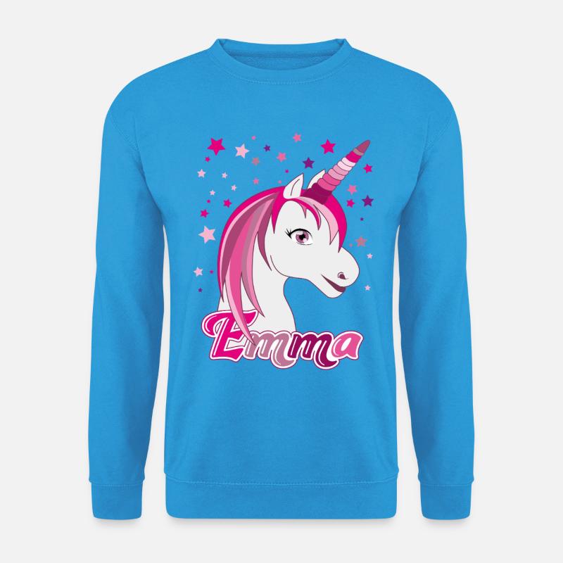 Emma, Mädchenname, Lieblingsname - Unisex Pullover - Meeresblau