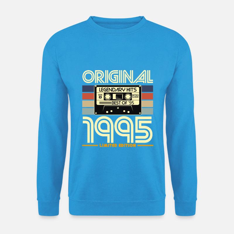 1995 Original Retro-Kassette - Unisex Pullover - Meeresblau