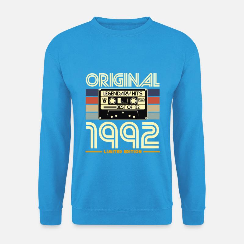 Kassette Retro 1992 Limited - Unisex Pullover - Meeresblau