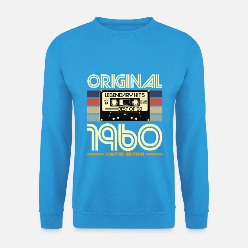 Original 1960's Retro Cassette - Unisex Sweatshirt - sea blue