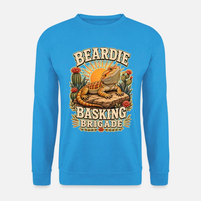BEARDIE BASKING BRIGADE - Unisex Pullover - Meeresblau