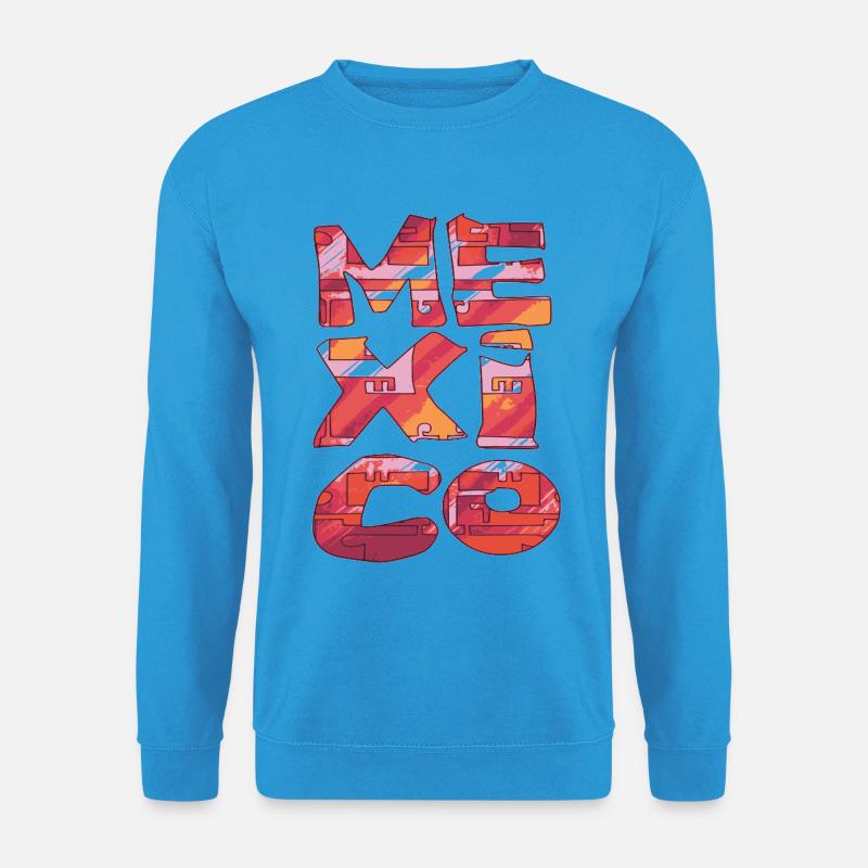 Mexico Brick Pattern Letters - Unisex Sweatshirt - sea blue