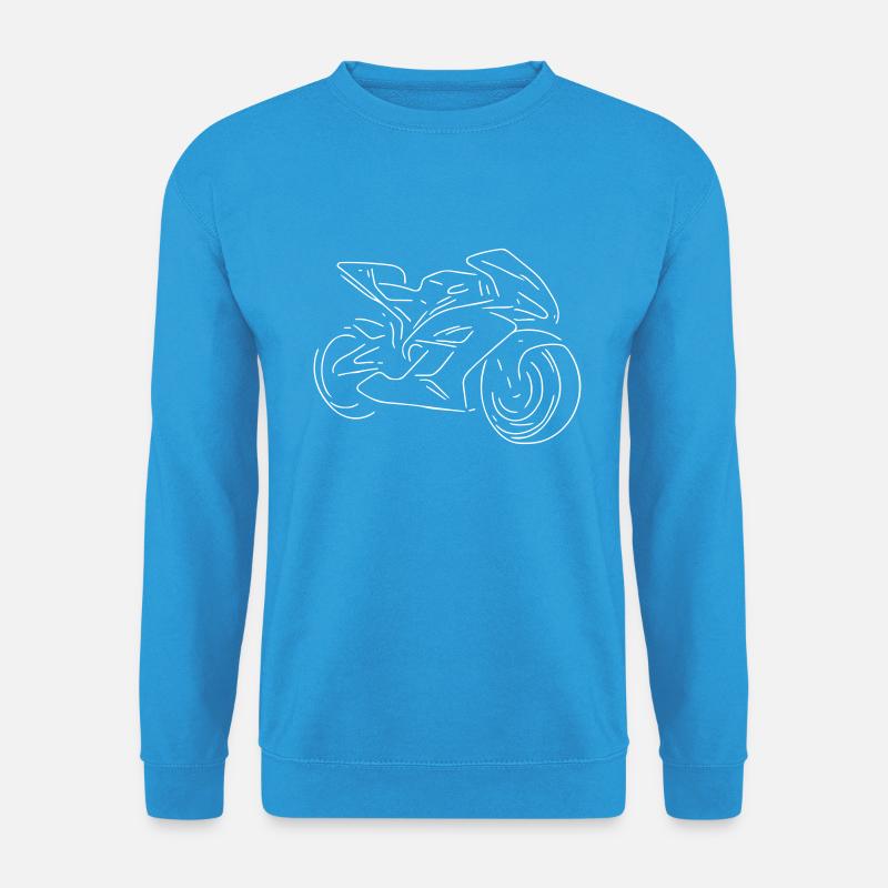 Motorrad - Unisex Pullover - Meeresblau