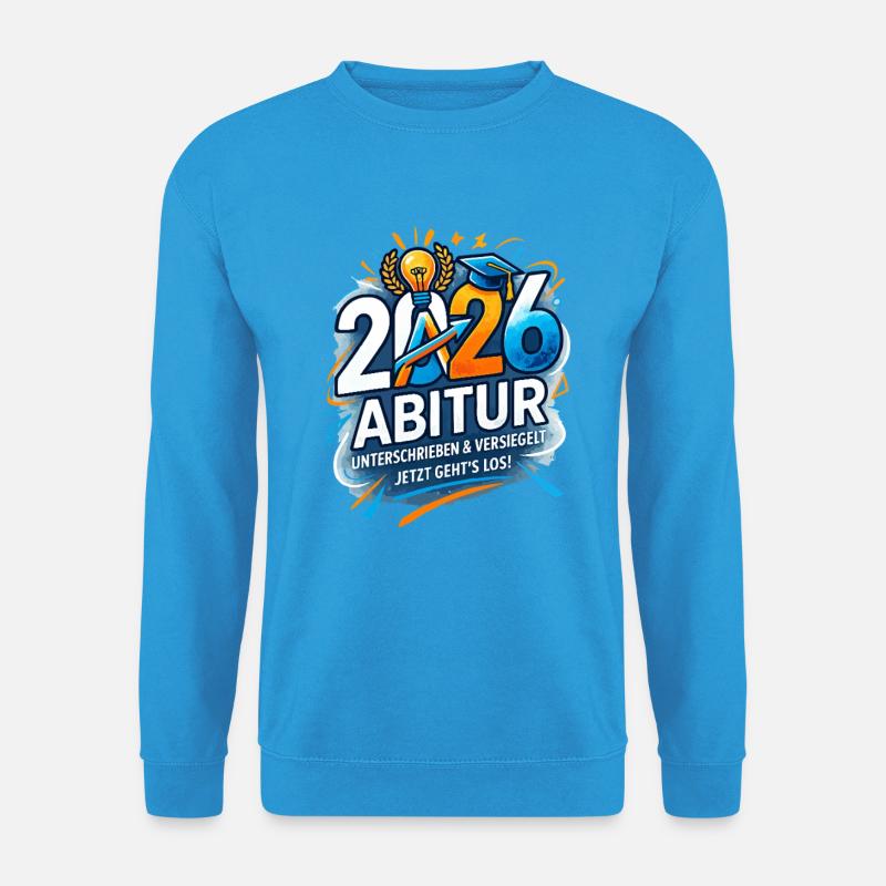 Abitur 2026 - Unisex Pullover - Meeresblau