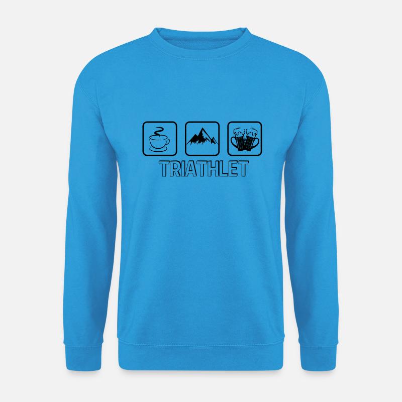 Triathlet Berg Wandern - Unisex Pullover - Meeresblau