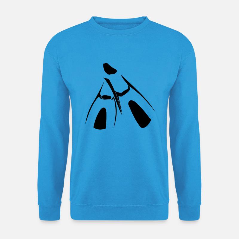 Flossen - Unisex Pullover - Meeresblau