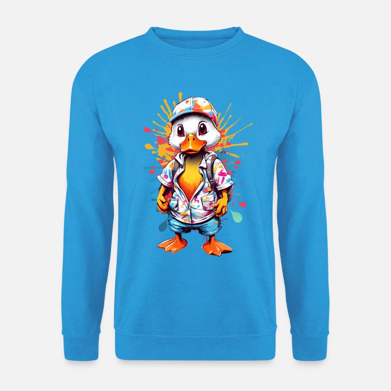 Coole Ente - Unisex Pullover - Meeresblau