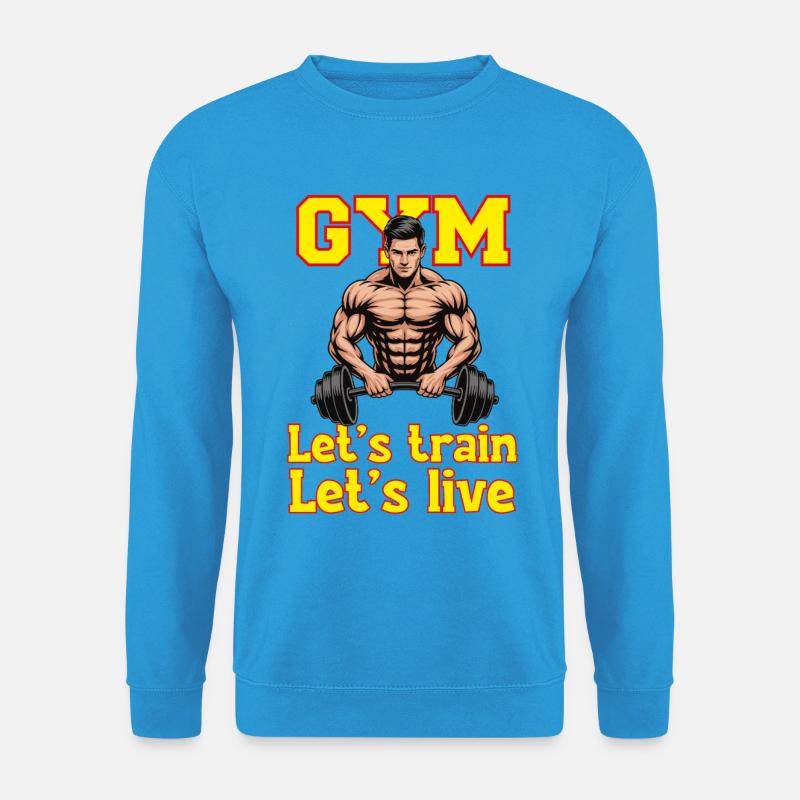 Lets_train - Unisex Sweatshirt - sea blue