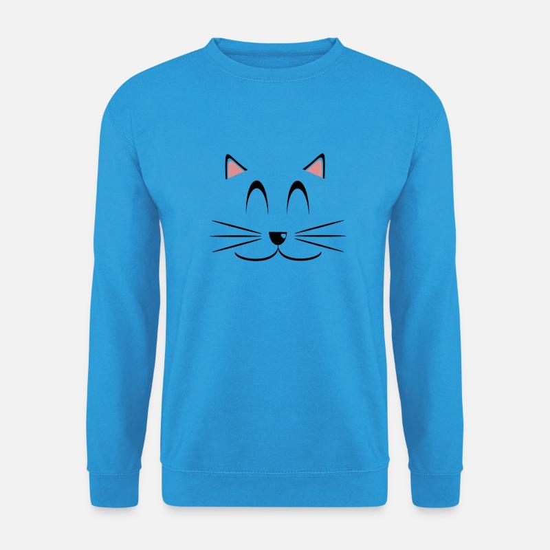 KatzeGesichtNew - Unisex Pullover - Meeresblau