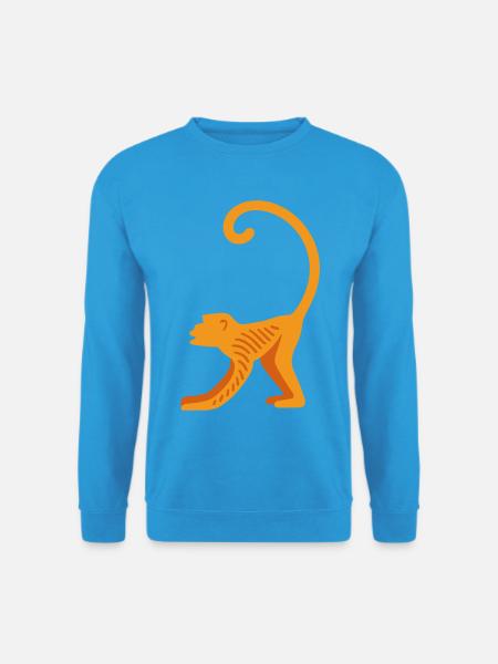Orangutan line logo - Unisex Sweatshirt - sea blue