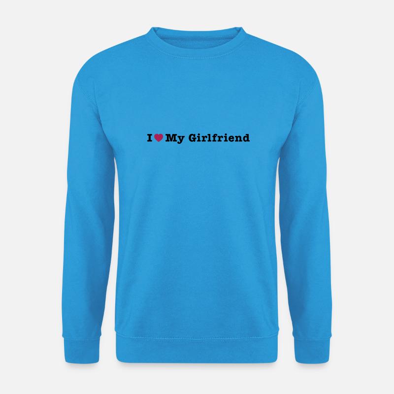 mp_i_love_my_girlfriend - Unisex Pullover - Meeresblau