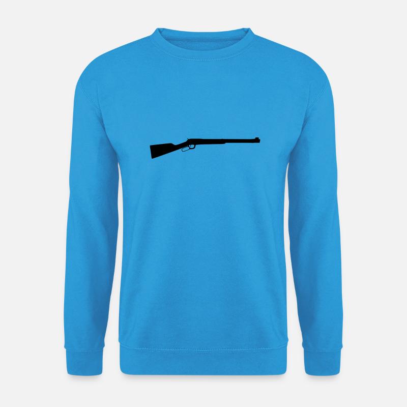 lever action rifle - Unisex Pullover - Meeresblau