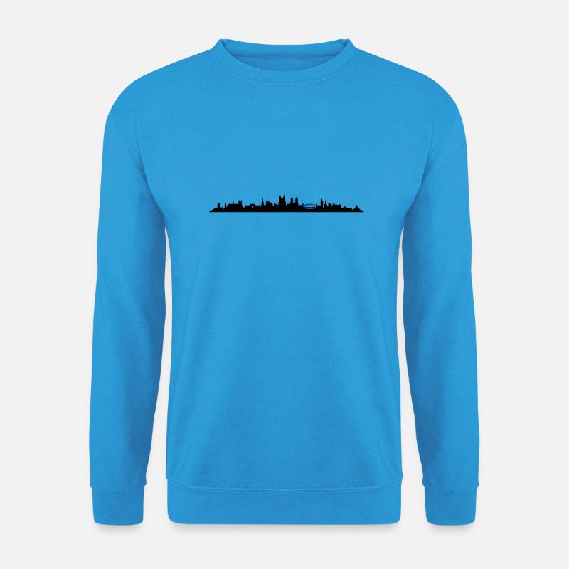 Skyline Magdeburg - Unisex Pullover - Meeresblau