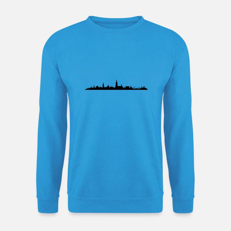 Skyline Ulm - Unisex Pullover - Meeresblau