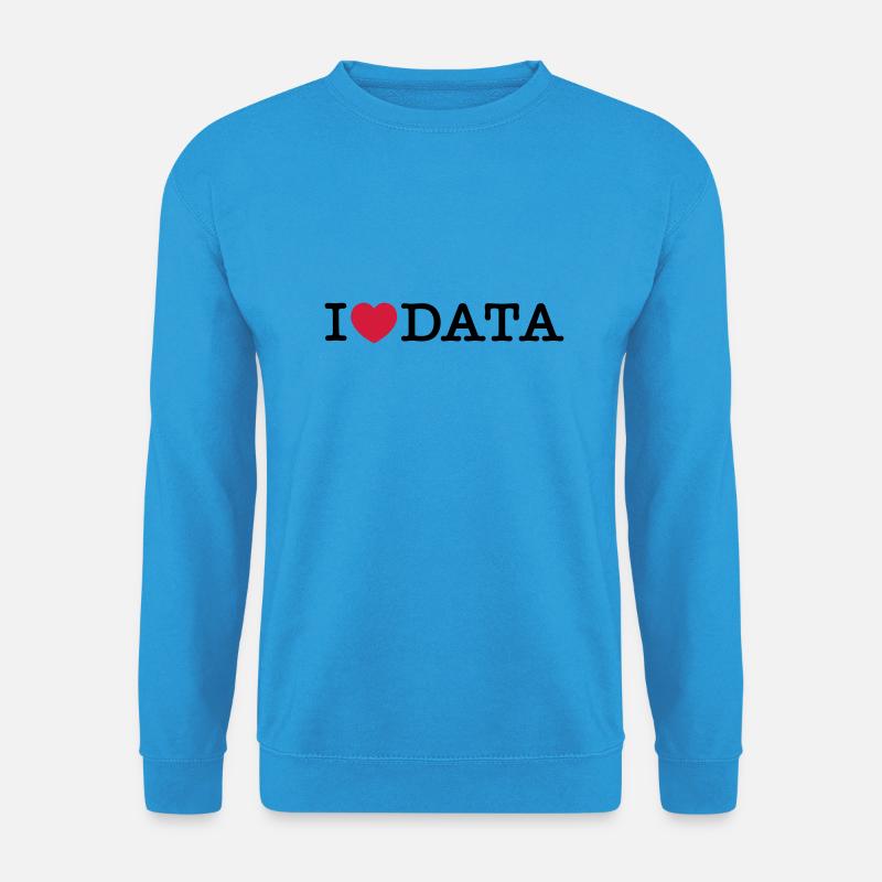 Daten I Love - Unisex Pullover - Meeresblau
