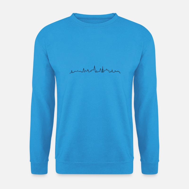 Skyline Münster - Unisex Pullover - Meeresblau