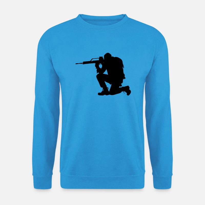 soldat zielend - Unisex Pullover - Meeresblau