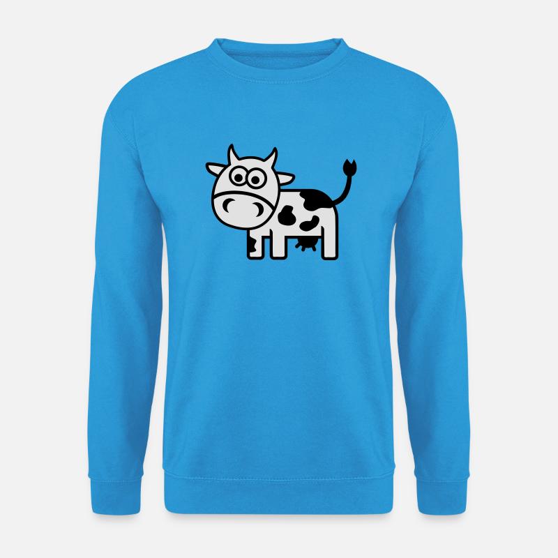 Kuh - Unisex Pullover - Meeresblau