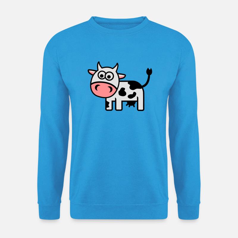 Kuh - Unisex Pullover - Meeresblau