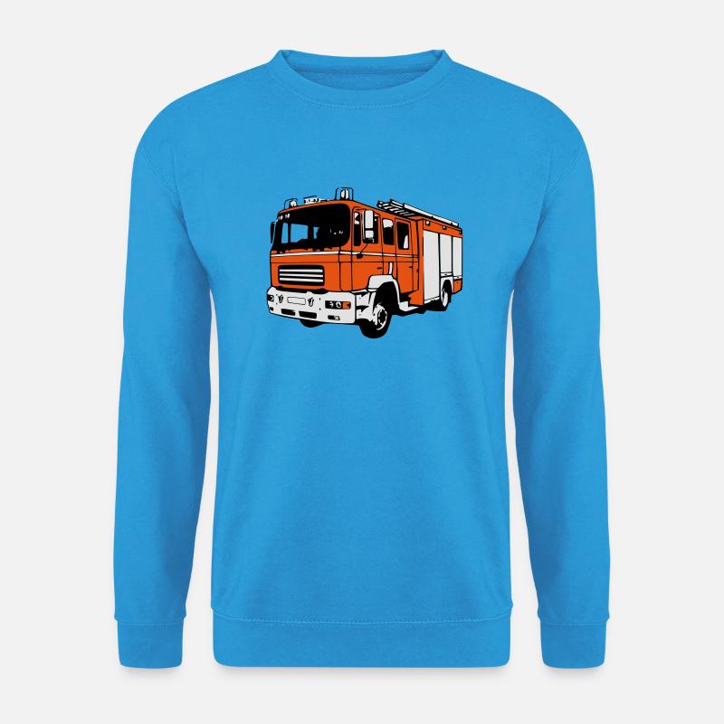 Feuerwehr / TLF / Feuerwehrauto (3-farbig) - Unisex Pullover - Meeresblau