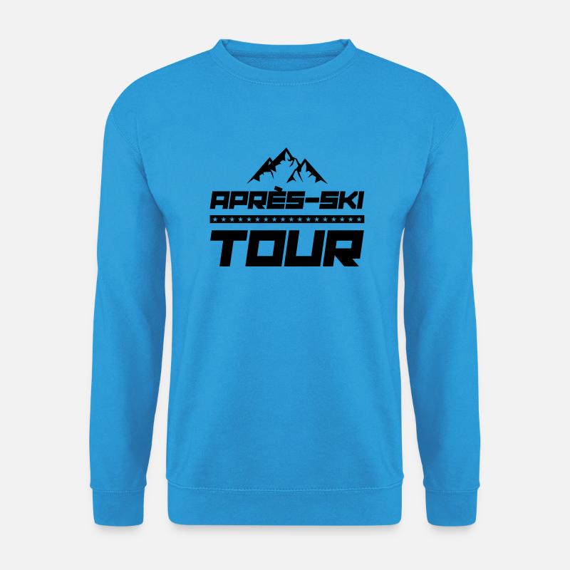 apres ski tour - Unisex Pullover - Meeresblau