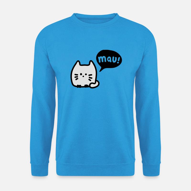 Katze mauzt 3 - Unisex Pullover - Meeresblau