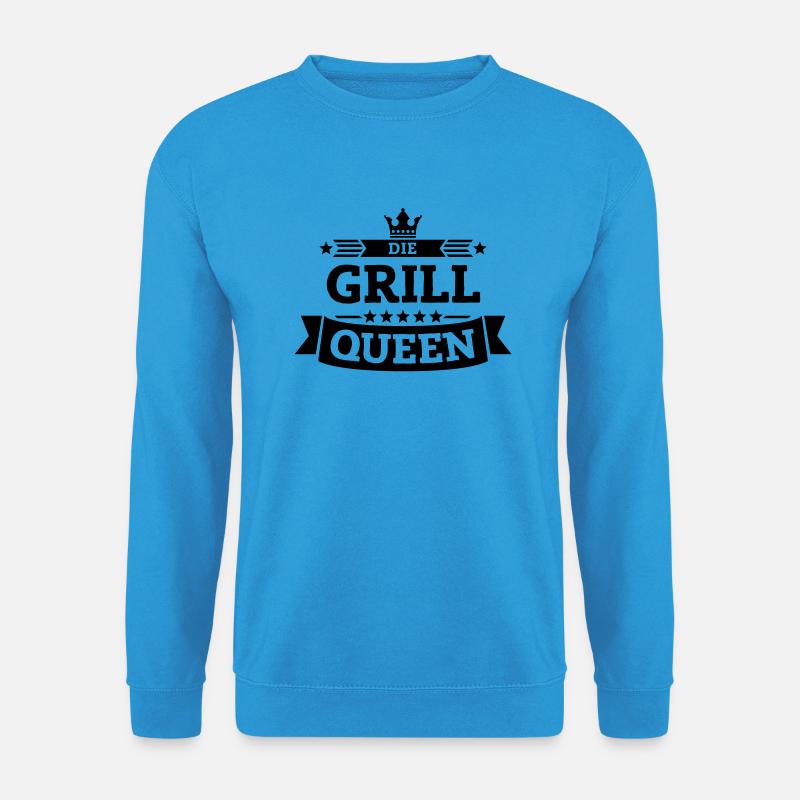 Die Grill-Queen - Unisex Pullover - Meeresblau