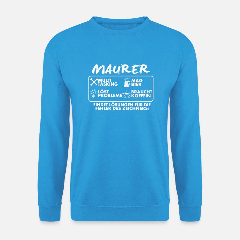 Maurer - Unisex Pullover - Meeresblau