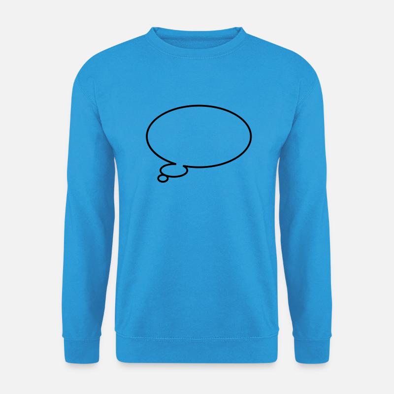 Thinking bubble - Unisex Pullover - Meeresblau