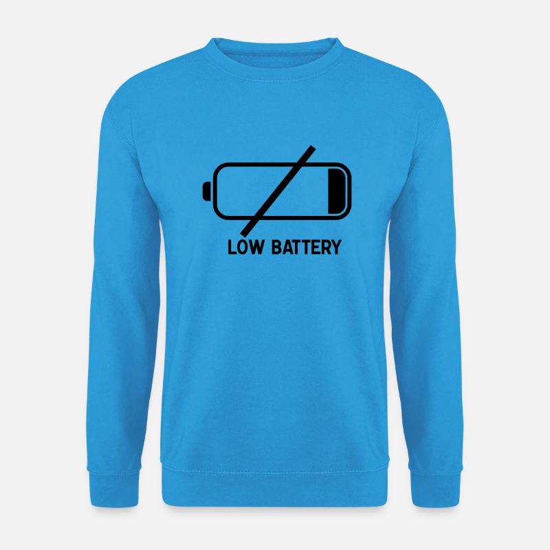 low_batteryf1 - Unisex Pullover - Meeresblau