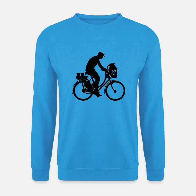 Fahrrad & Bembel in Frankfurt (Mann) - Unisex Pullover - Meeresblau