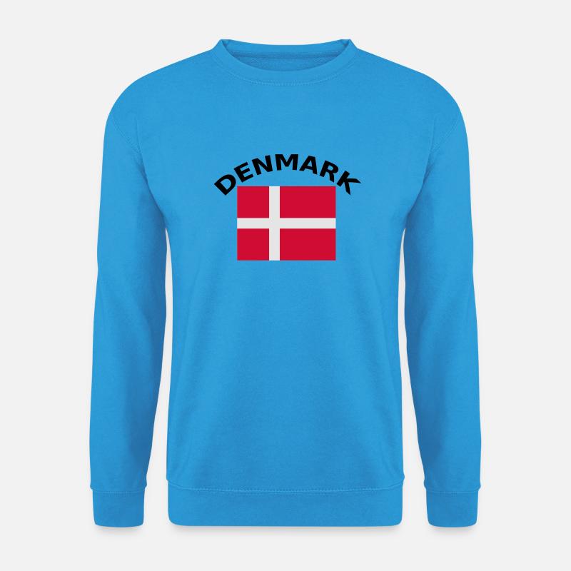 Denmark, Denmark, flag, flag - Unisex Sweatshirt - sea blue