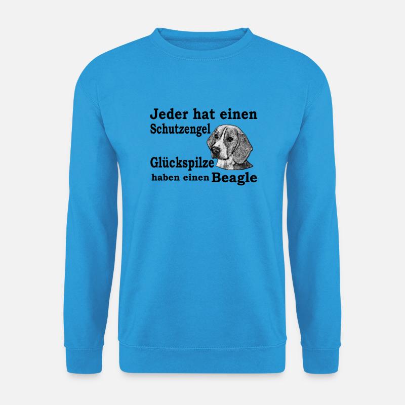 Beagle Glückspilz S - Unisex Pullover - Meeresblau