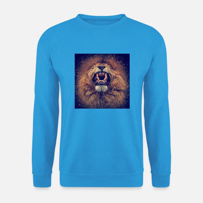 Löwe brüllt - Unisex Pullover - Meeresblau