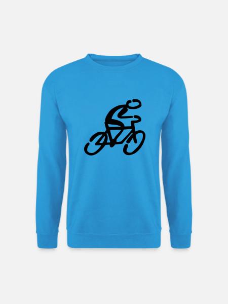 Cyclists Bicycle - Unisex Sweatshirt - sea blue