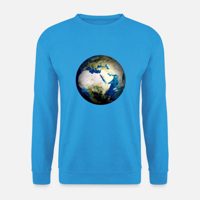 Weltkugel Erde - Unisex Pullover - Meeresblau