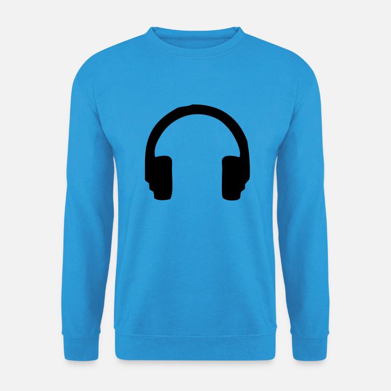 earphones / kopfhörer - Unisex Pullover - Meeresblau