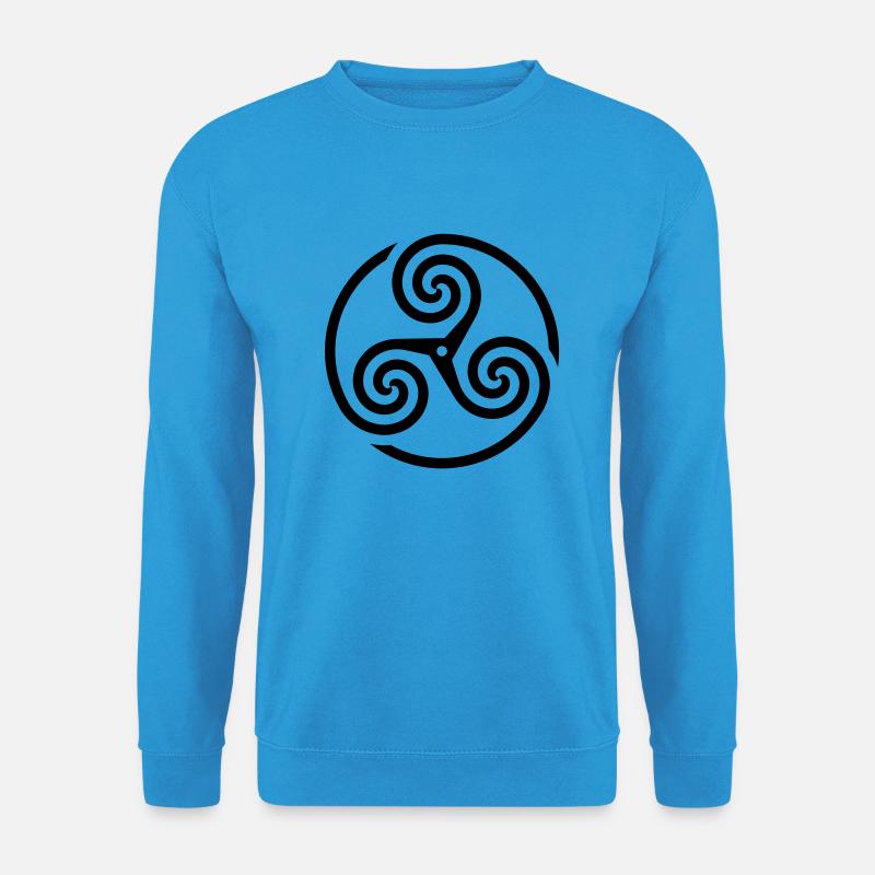wheeled Triskele 03 - Unisex Pullover - Meeresblau