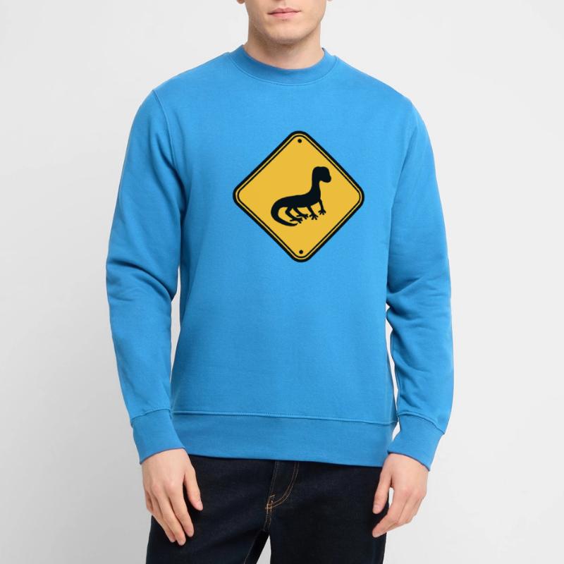 warning caution caution note shield silhouette Unisex Sweatshirt