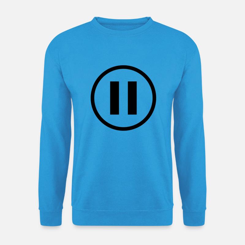 Pause black - Unisex Pullover - Meeresblau