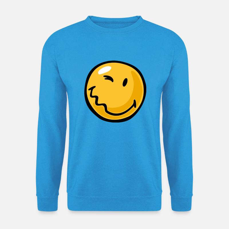 Smiley stung - Unisex Pullover - Meeresblau