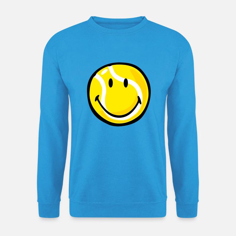 Smiley Tennis Ball - Unisex Pullover - Meeresblau