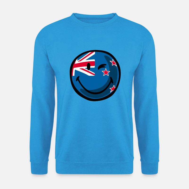 Smiley New Zealand - Unisex Pullover - Meeresblau
