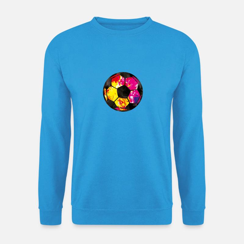 fussball farben - Unisex Pullover - Meeresblau